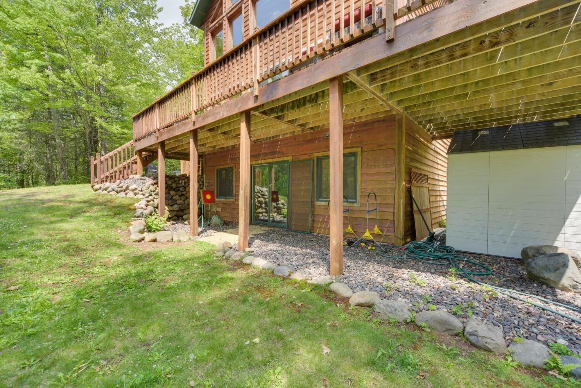 Scenic Hayward Lake View Retreat With Fire Pit Esterno foto